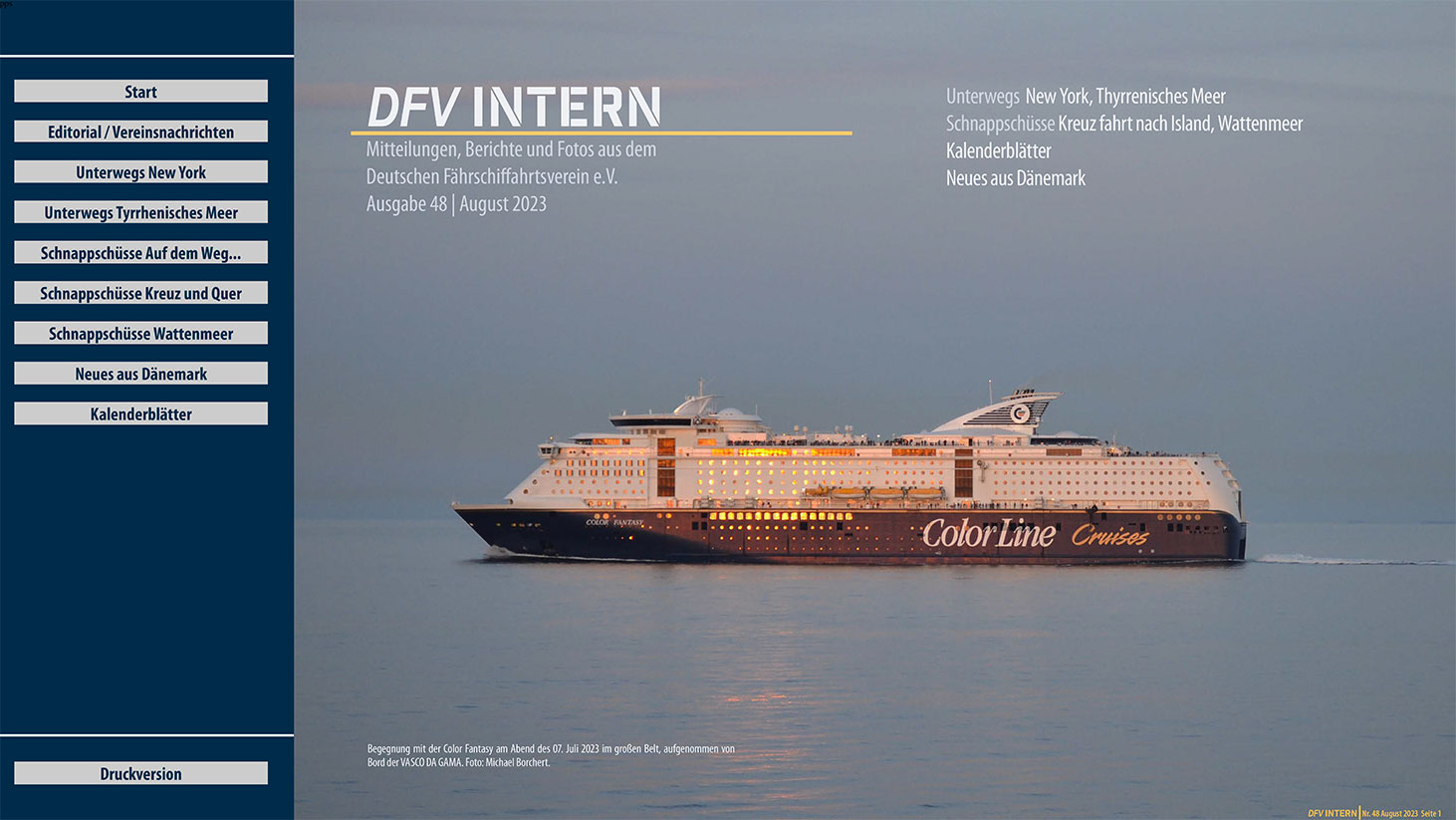 Titel DFVintern Nr. 48 | August 2023.